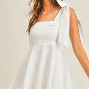 Walking Down the Aisle White Mini Dress
